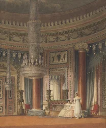 Das runde Speisezimmer im Carlton House, London